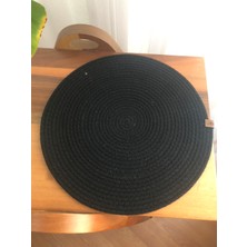 6 Adet Siyah Amerikan Servis Runner Supla Sunum Çeyiz Takımı