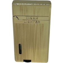 Metal Jet Alev Çift Torch Gazlı Çakmak