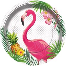 Doğum Günü Flamingo Tabak 8 Adet