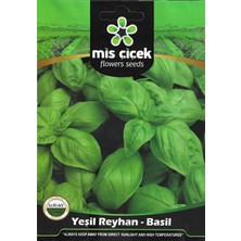 Mis Çiçek Yeşil Reyhan-Fesleğen Tohumu 5 gr