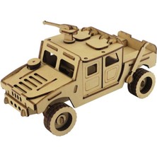 Mediterian 3D Ahşap Puzzle Jeep Maketi 67 Parça