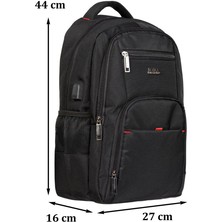 Case Club Dada 06 Laptop Bölmeli Lise-Üniversite 15.6 Inç Su Geçirmez Kumaş Günlük Okul Sırt Çantası