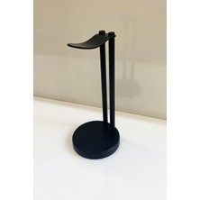 Siyah Kulaklık Standı (Ahşap ve Metal) Stand Stant Tutucu