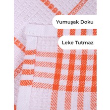 Tuable Waffle Desen 10'lu Mutfak Kurulama Bezi, Beslenme Örtüsü, Amerikan Servis Peçete, Renkli Set, Mutfak Havlusu 50 x 70 cm