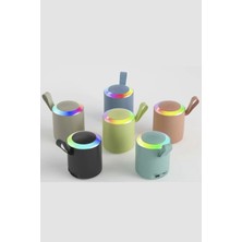 Ziş Store Rgb Işıklı Bluetooth Kablosuz Taşınabilir Ses Bombası Speaker Hoparlör