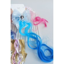 Nisan Kids Kar Tanesi  Figürlü Renkli Pens Yapay Saç Postiş