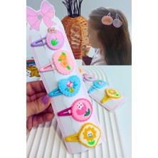 Nisan Kids Karışık Çiçek Figürlü  Çıtçıt Toka 5 Adet