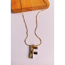 Nisan Kids Kişiye Özel Çift Renkli Çelik Harf Kolye