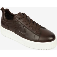 Greyder Erkek Kahverengi Hakiki Deri Sneaker Ayakkabı 4K1SA17850