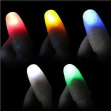 Erbar LED Işıklı Renkli Sihirli Parmak Işıklı Parmak Şaka Parmak 1 Adet