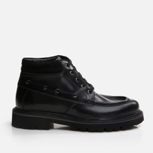 Master's Masters 02BOH292660A100 HAKIKI Deri Siyah Erkek Günlük Bot