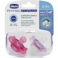 Chicco PhysioForma Mini Soft 2'li Emzik 2-6 Ay Kız