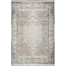 Woolen Halı Ipek Koleksiyonu 100 Tarak Viskon Akrilik Dokuma Lüks Halı 5003 Gri