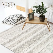 Woolen Halı Vesta Koleksiyonu Akrilik Dokuma Saçaklı Halı 3762 Sarı