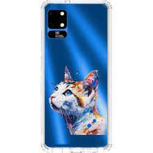 Zeyno Reeder S19 Max Uyumlu Uzaylı Kedi  Desenli Silikon Kılıf