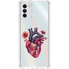 Zeyno Reeder S19 Max Pro S Uyumlu Çiçek Kalp  Desenli Silikon Kılıf