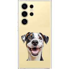 Zeyno Samsung Galaxy S23 Ultra Uyumlu Sevimli Köpek  Desenli Silikon Kılıf