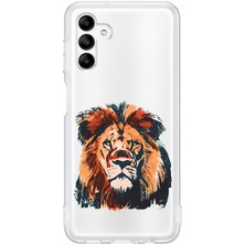 Zeyno Samsung Galaxy M23 Uyumlu Asil Aslan Gücü  Desenli Silikon Kılıf