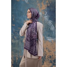 İpekhan Mor Hint Vual Şal -  5008-02