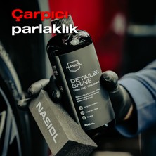 Nasiol Detailershine Trim ve Lastik Parlatıcı/Yenileyici Jel ve Sünger-500ml-Ultra Parlak ve Islak Görünüm