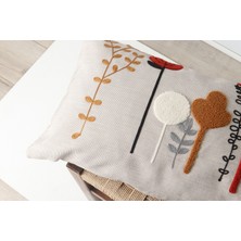 Sens Art & Design Bahar Desenli Punch Kırlent 45 x 25