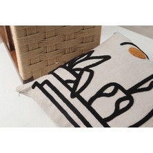 Sens Art & Design Kış Güneşi Desenli Punch Kırlent Kılıfı 43 x 43