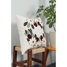 Sens Art & Design Papatya Desenli Punch Kırlent Kılıfı 43 x 43