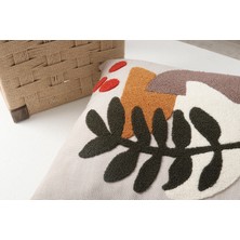 Sens Art & Design Begonya Desenli Punch Kırlent Kılıfı 43 x 43