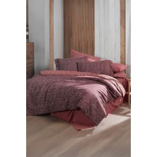 Sarev Glamis Bordo  Pamuk Flanel King Size Nevresim Takımı
