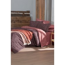 Sarev Glamis Bordo  Pamuk Flanel King Size Nevresim Takımı