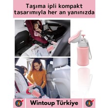 Wintoup Özel Üretim Dayanıklı Sağlıklı Pp Malzeme +2 Yaş Portatif Taşıma Ipli Kız Çocuk Lazımlık Pisuvar
