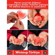 Wintoup Özel Üretim Kalp Şeklinde El Isıtıcısı Kamp Gündelik Kullanım Sihirli Jel Isıtıcı Cep Sobası 2 Adet