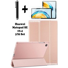 TEKNETSTORE Huawei Matepad Se 10.4 Flip Smart Standlı Uyku Modlu Tablet Kılıfı Ekran Koruyucu Kalem Seti