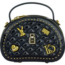 Louisiana Polo Kriste Bell Kadın Çanta Rugan Siyah 26723