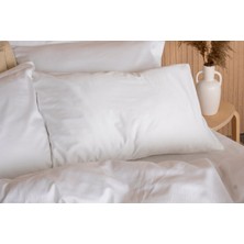 İşbir Yatak Milano Classic Royal Beyaz (240 Tc) Armürlü Pamuk Saten King Size Nevresim Takımı