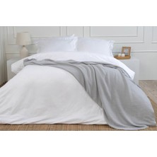 İşbir Yatak Monaco Heritage Beyaz (240 Tc) Jakarlı Pamuk Saten King Size Nevresim Takımı