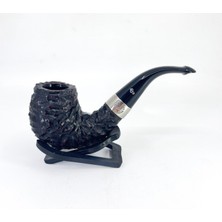 Peterson Sherlock Holmes Rusticated Professor 9mm. Filtreli Vulcanite Saplı Pipo 205745