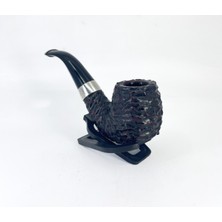 Peterson Sherlock Holmes Rusticated Professor 9mm. Filtreli Vulcanite Saplı Pipo 205745