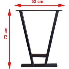 CVTdesign Metal Ayak Masa Ayağı Çalışma Yemek Mutfak Masası Ayağı Retro Ayak Takımı