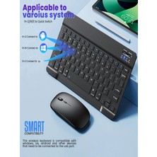 Deanb BKB011 Mini Kablosuz Bluetooth Klavye & Mouse Seti - Universal Uyumlu, Taşınabilir ve Şarjlı