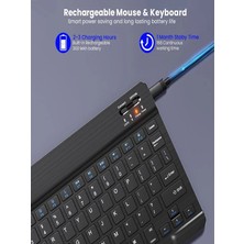 Deanb BKB011 Mini Kablosuz Bluetooth Klavye & Mouse Seti - Universal Uyumlu, Taşınabilir ve Şarjlı