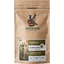 Keyifsas Coffee Tanzanya Kilimanjaro Espresso Kahvesi 1 kg (Çekirdek Veya Öğütülmüş)