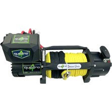 Quatro 12V 13500 Lb Turuncu Sentetik Halatlı Off-Road 4x4 Vinç (Turuncu Halatlı)