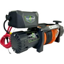 Quatro 12V 13500 Lb Turuncu Sentetik Halatlı Off-Road 4x4 Vinç (Turuncu Halatlı)