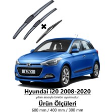 Inwells Hyundai I20 2008-2020 Hybrid Ön ve Arka Aerodinamik Silecek Takımı