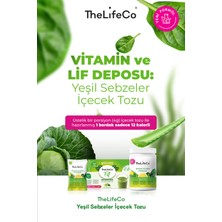 TheLifeCo Yeşil Sebzeler İçecek Tozu (Green Blend) 4g x 15 Adet Şase