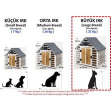 Mediterian Büyük Irk Iç Mekan Metal/ahşap Yapı Köpek Kulübesi, Metal/ahşap Köpek Evi, Dekoratif Metal Köpek Ev