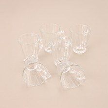 Glass In Love 6'lı Cam Kupa - Şeffaf - 180 ml