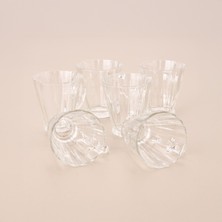 Glass In Love 6'lı Cam Kupa - Şeffaf - 180 ml