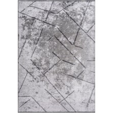 Pierre Cardin Azur UZ02B Gri Antrasit Pamuk Akrilik Yumuşak Dokulu Modern Kilim Halı